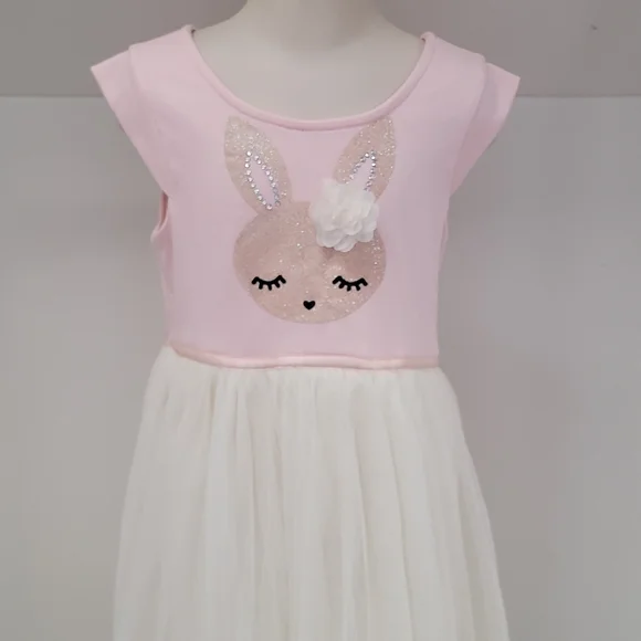 Zunie Dresses Girls Size 6 Zunie Bunny Dress With Tulle Skirt